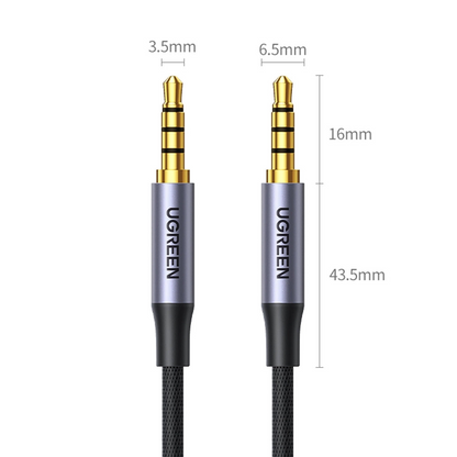 3,5 mm lydkabel - 3,5 mm UGREEN AV183, 1,5 m, sort