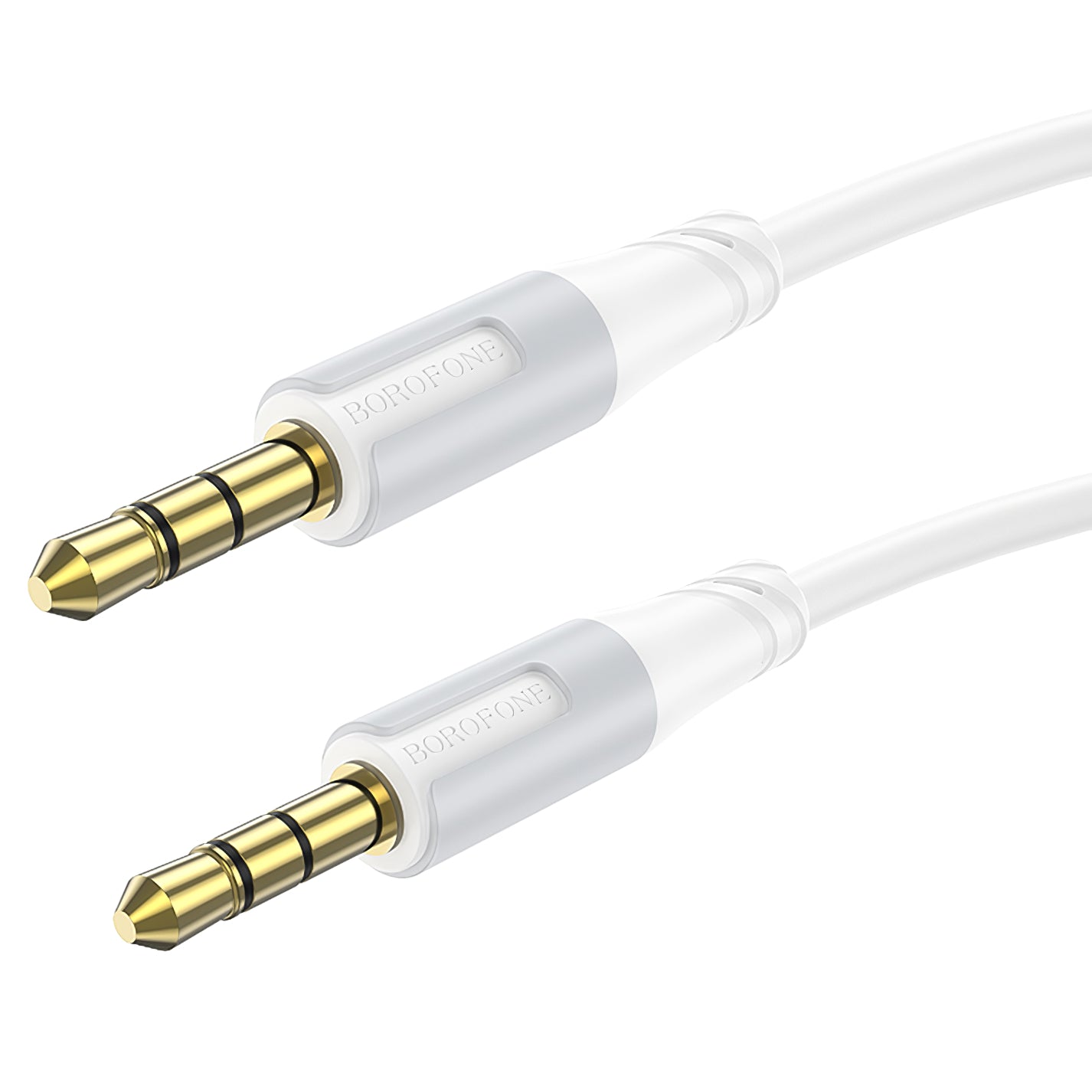 Audio kabel 3.5mm - 3.5mm Borofone BL19 Creator, 1m, Hvid