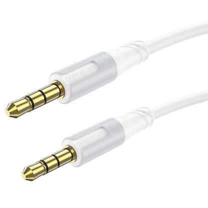 Audio kabel 3.5mm - 3.5mm Borofone BL19 Creator, 1m, Hvid