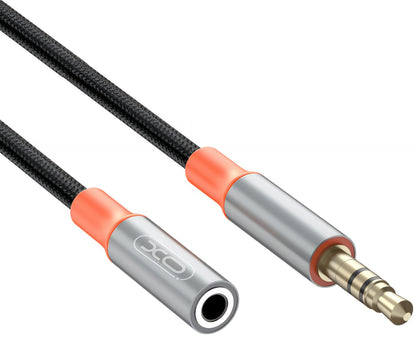 Audio kabel 3.5mm - 3.5mm XO Design NB-R269A, 1m, Sort