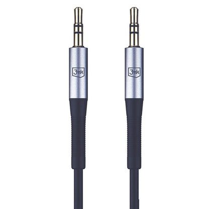 3,5 mm lydkabel - 3,5 mm 3MK, 1 m, sort