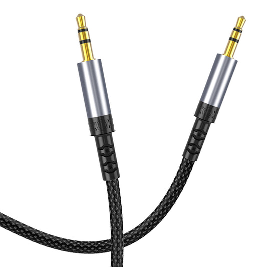 Audio kabel 3.5mm - 3.5mm Lito LA01D, 1m, Sort