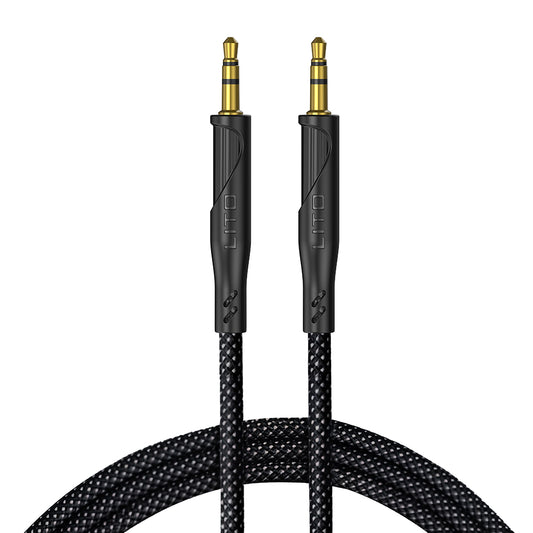 Audio kabel 3.5mm - 3.5mm Lito LA02, 1m, Sort