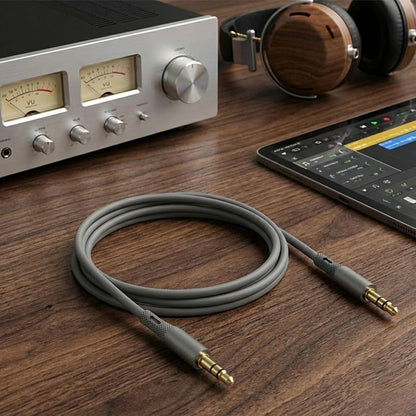 Audio Kabel 3.5mm - 3.5mm Techsuit AC3 SoundFlex, 1m, Grå