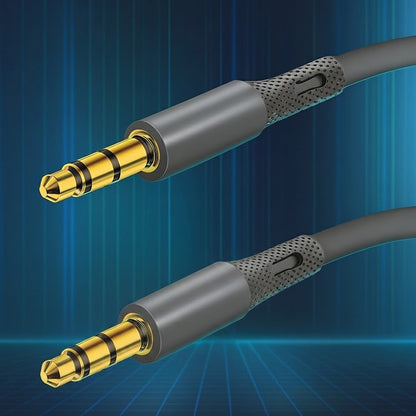 Audio Kabel 3.5mm - 3.5mm Techsuit AC3 SoundFlex, 1m, Grå