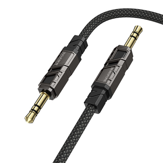 Audio Kabel 3.5mm - 3.5mm Borofone BL22 Dignity, 1m, Sort