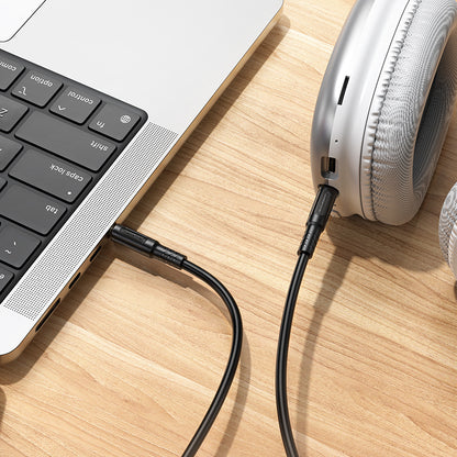 Audio Kabel 3.5mm - 3.5mm Borofone BL25 Nice, 1m, Sort