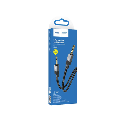 Audio kabel 3.5mm - 3.5mm HOCO UPA32, 1m, Sort