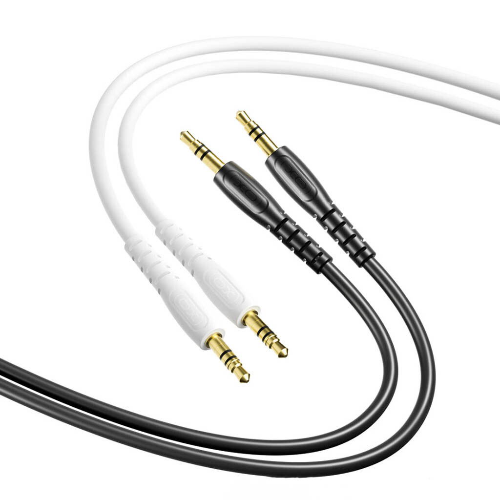 Audio kabel 3.5mm - 3.5mm XO Design NB-R270, 1m, Sort