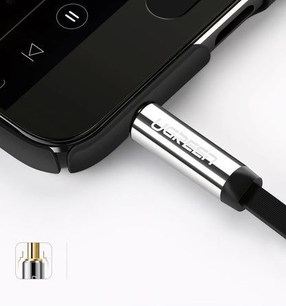 Audio Kabel 3.5mm - 3.5mm UGREEN AV119 Angled, 3m, Sort