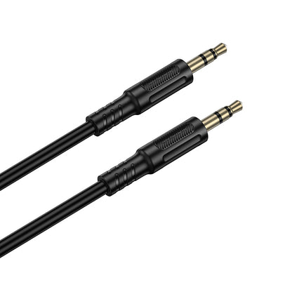 Audio Kabel 3.5mm - 3.5mm Borofone BL25 Nice, 1m, Sort