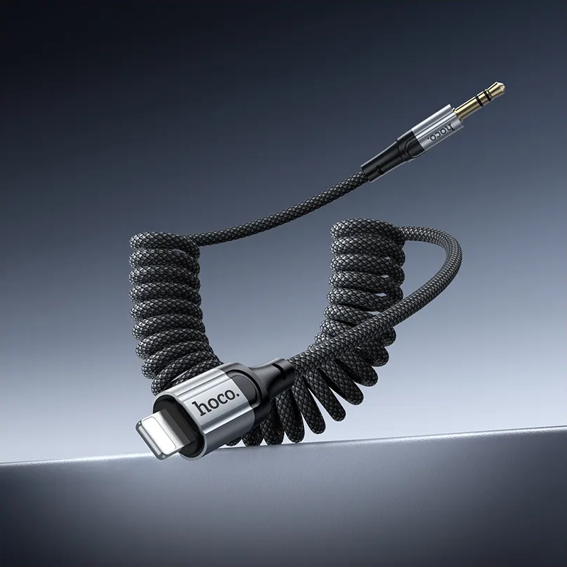 Audio kabel Lightning - 3.5mm HOCO UPA33A, 1.5m, Sort