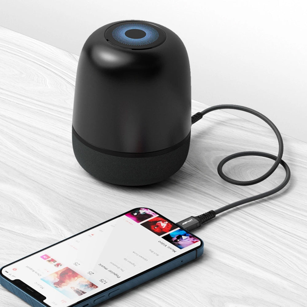 Audio kabel Lightning - 3.5mm Acefast C1-06, 1.2m, Sort