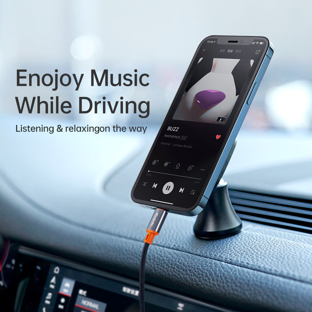 Lightning Audio Kabel - 3.5mm McDodo CA-0780 Castle, 1.2m, Sort