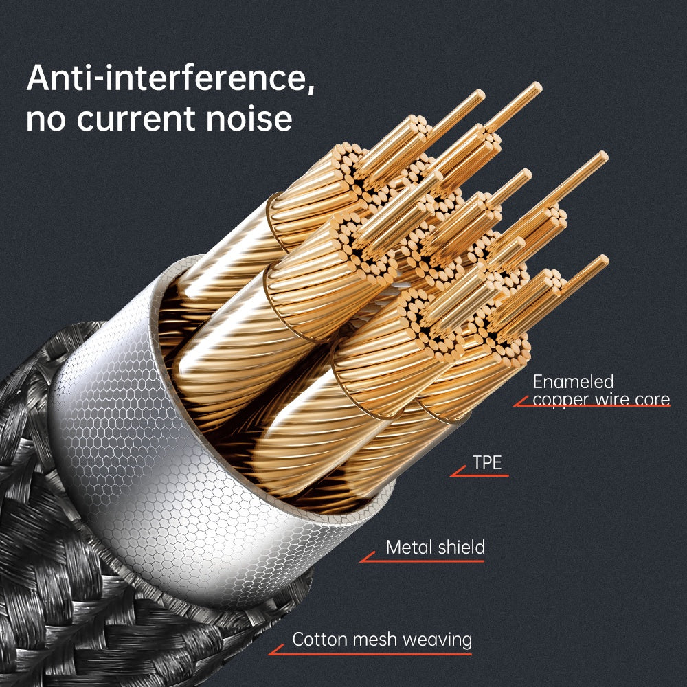 Audio kabel Lightning - 3.5mm McDodo CA-0890, 1,8m, Sort