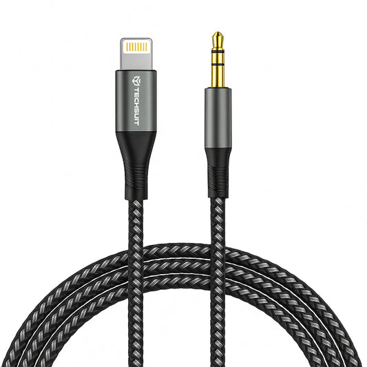 Lyd Kabel Lightning - 3.5mm Techsuit AC17 NexaSound, 1m, Grå