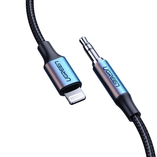 Audio kabel Lightning - 3.5mm UGREEN US315 (70509), 1m, Sort