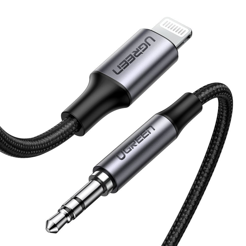 Audio kabel Lightning - 3.5mm UGREEN US315 (70509), 1m, Sort