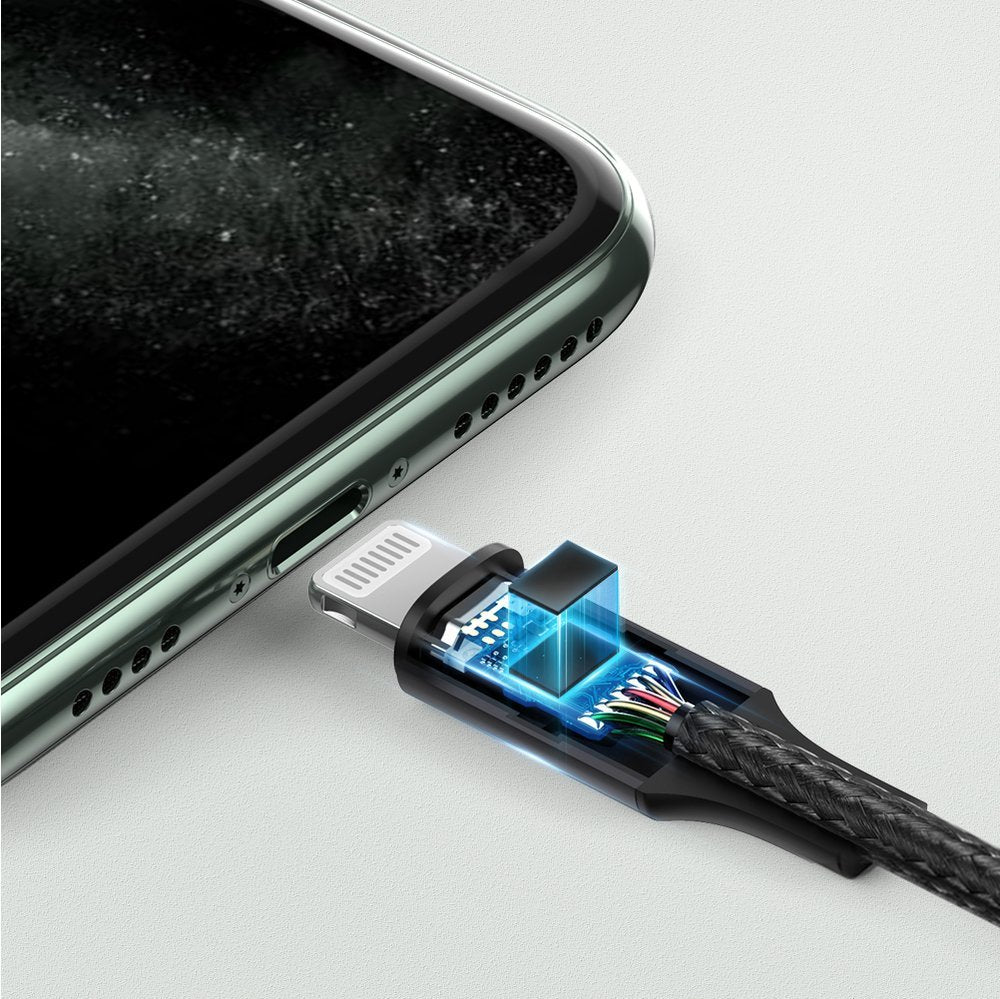 Audio kabel Lightning - 3.5mm UGREEN US315 (70509), 1m, Sort