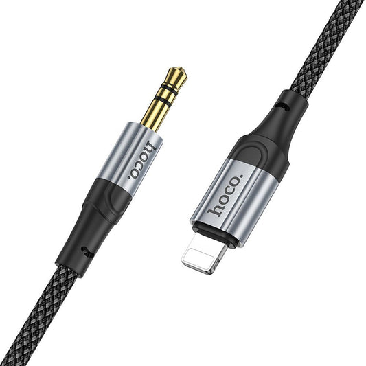 Lynkabel Audio Lightning - 3.5mm HOCO UPA26, 1m, Sort