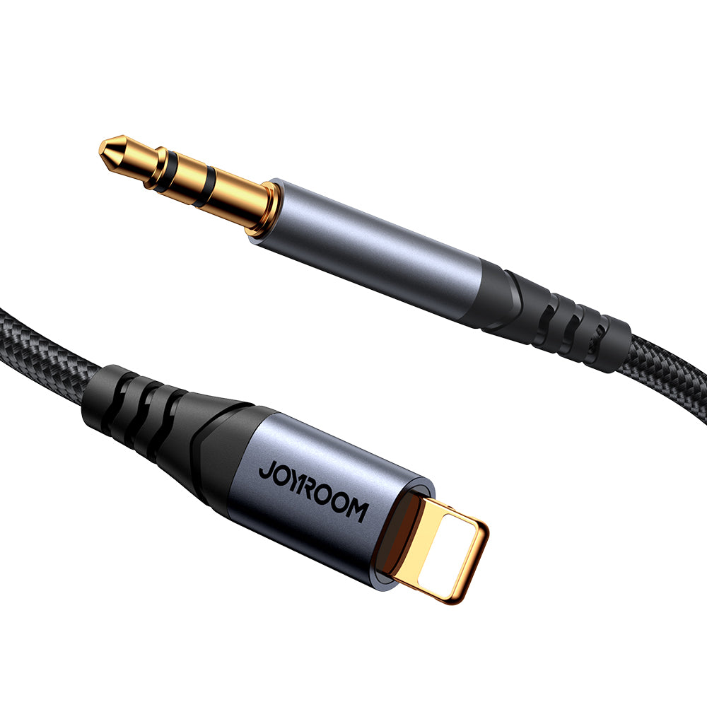Lightning Audio Kabel - 3.5mm Joyroom SY-A06, 1.2m, Sort