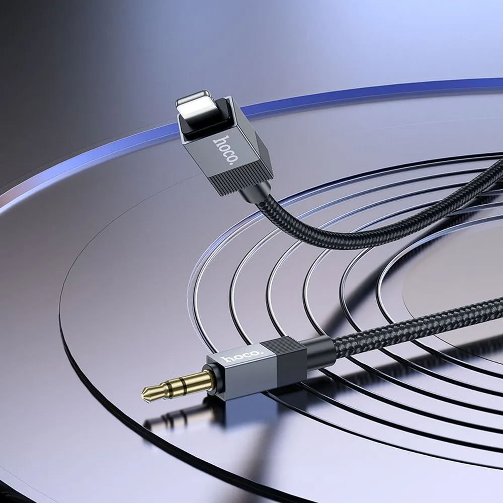 Audio kabel Lightning - 3.5mm HOCO UPA32A, 1m, Sort