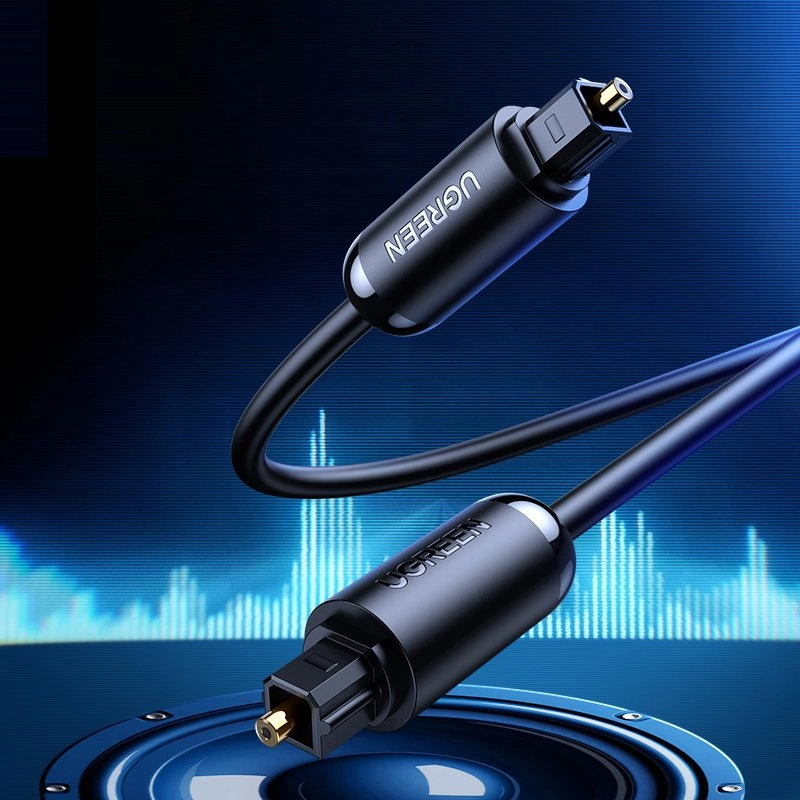 UGREEN AV122 Optisk Lydkabel, Toslink / SPDIF, 1,5m, Sort