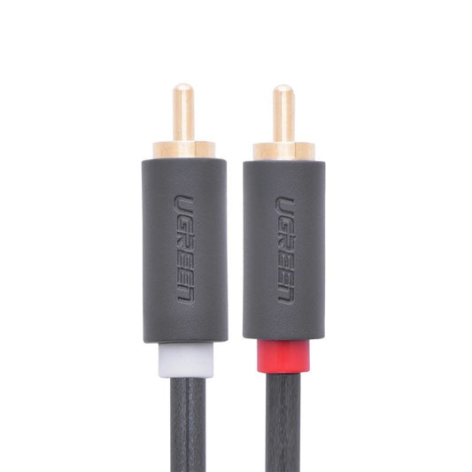 UGREEN AV104 Audio Kabel, 2 x RCA - 2 x RCA, 2m, Sort