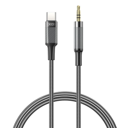 Audio Kabel USB-C - 3,5 mm XO Design NB-R279B, 1 m, Sort
