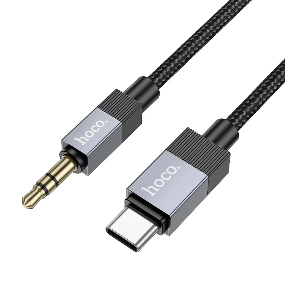 Audio Kabel USB-C - 3.5mm HOCO UPA32B, 1m, Sort