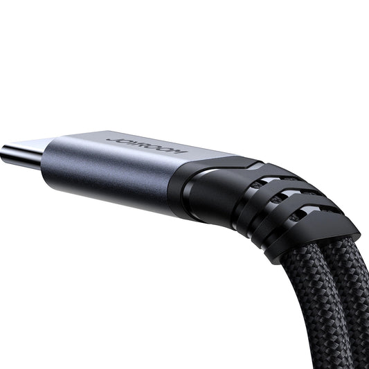 Audio kabel USB-C - 3,5 mm / USB-C Joyroom SY-C02, 0,14 m, Sort