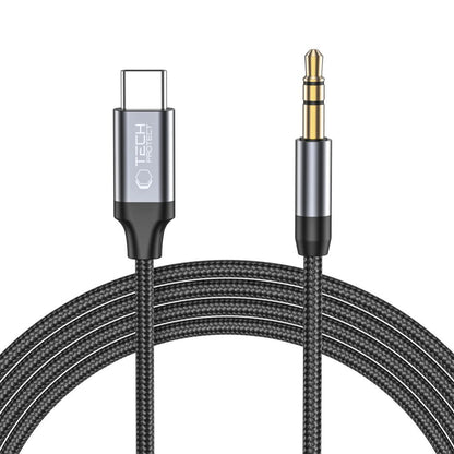 Audio Kabel USB-C - 3.5mm Tech-Protect Ultraboost, 1m, Sort