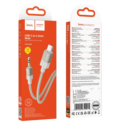 Audio Kabel USB-C - 3.5mm HOCO UPA32B, 1m, Guld