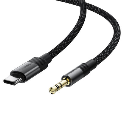 Audio kabel USB-C - 3,5 mm Acefast J11, 1 m, Sort
