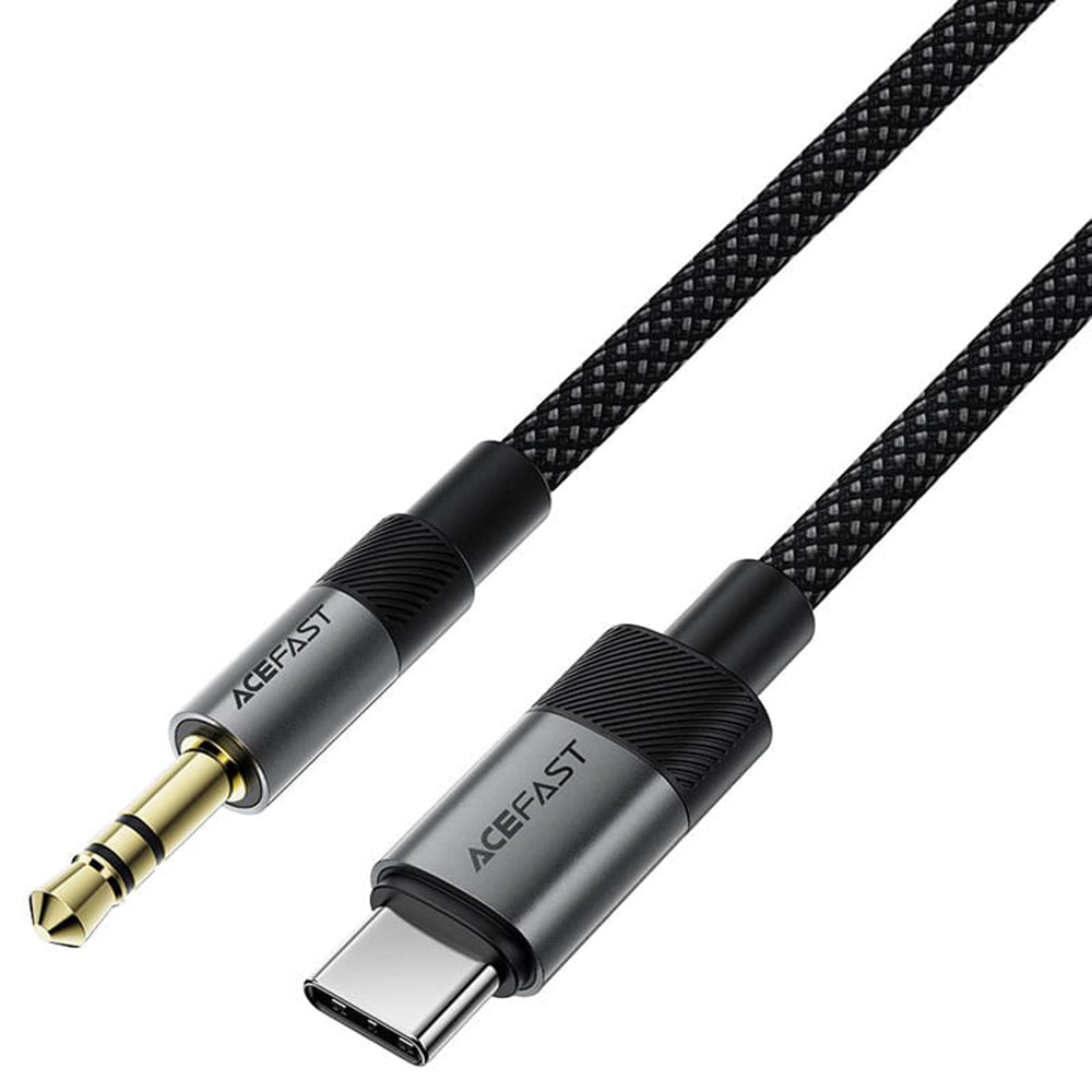 Audio kabel USB-C - 3,5 mm Acefast J11, 1 m, Sort