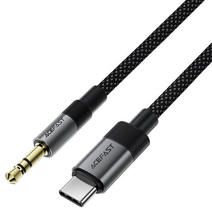 Audio kabel USB-C - 3,5 mm Acefast J11, 1 m, Sort