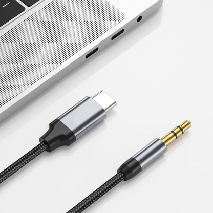 Audio Kabel USB-C - 3.5mm Techsuit AC9 SoundShell, 1.5m, Grå
