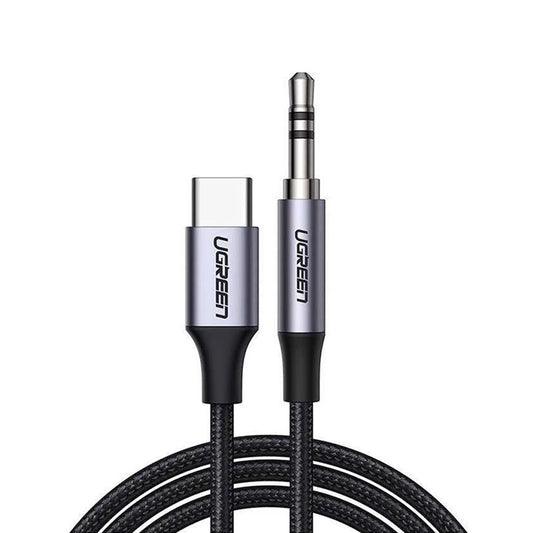 USB-C lydkabel - 3,5 mm UGREEN CM450 (20192), 1m, grå