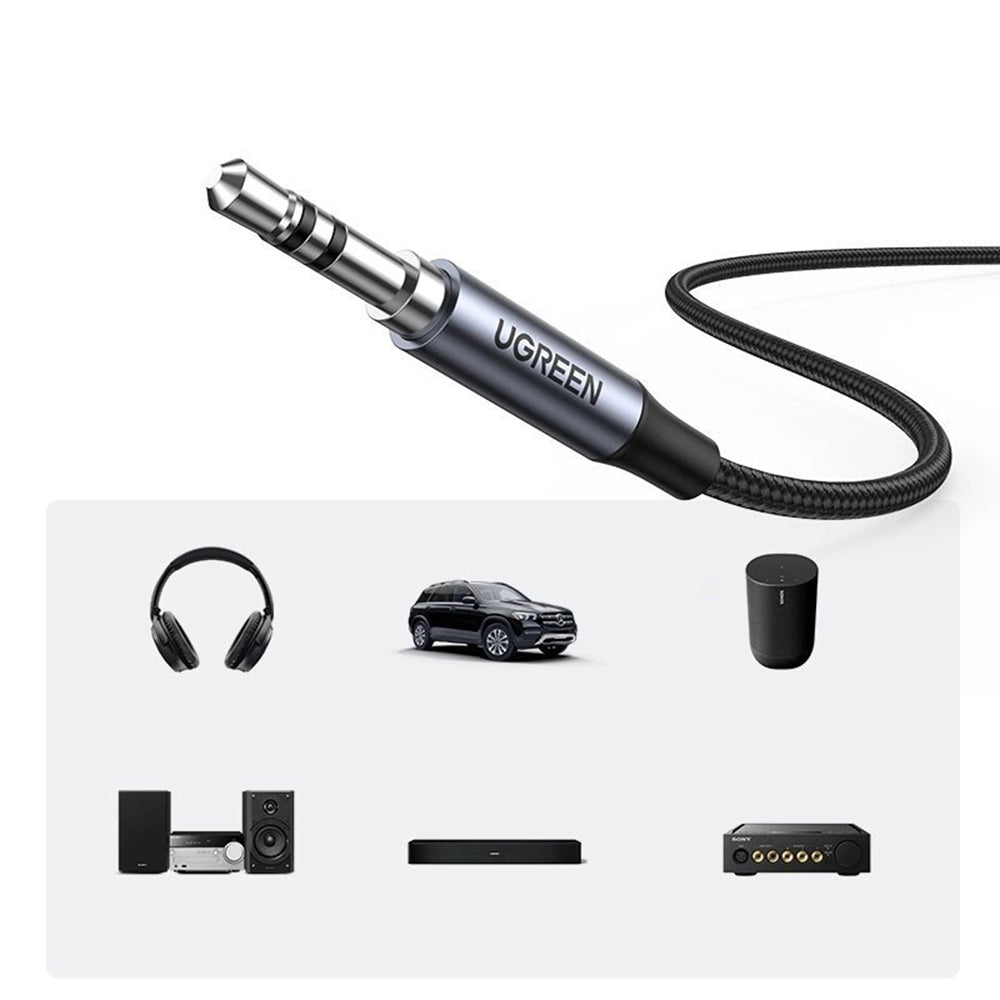 USB-C lydkabel - 3,5 mm UGREEN CM450 (20192), 1m, grå