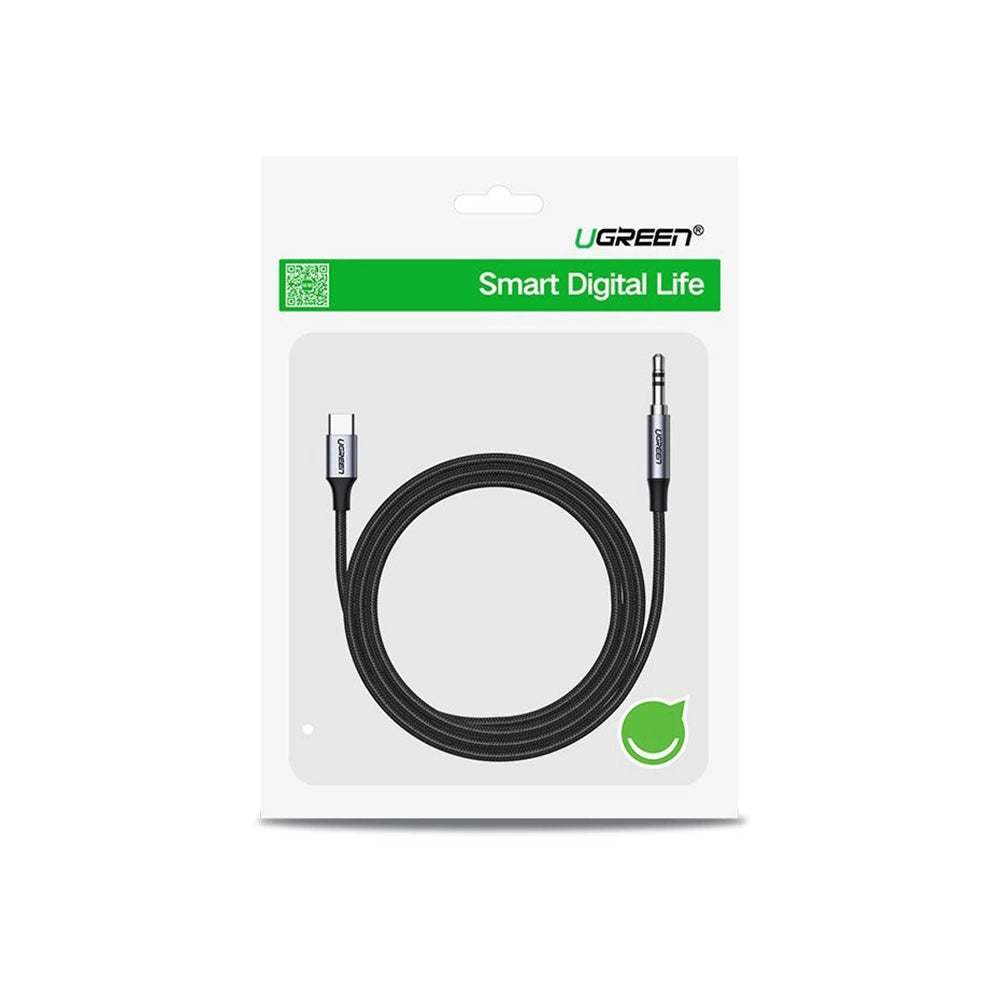 USB-C lydkabel - 3,5 mm UGREEN CM450 (20192), 1m, grå