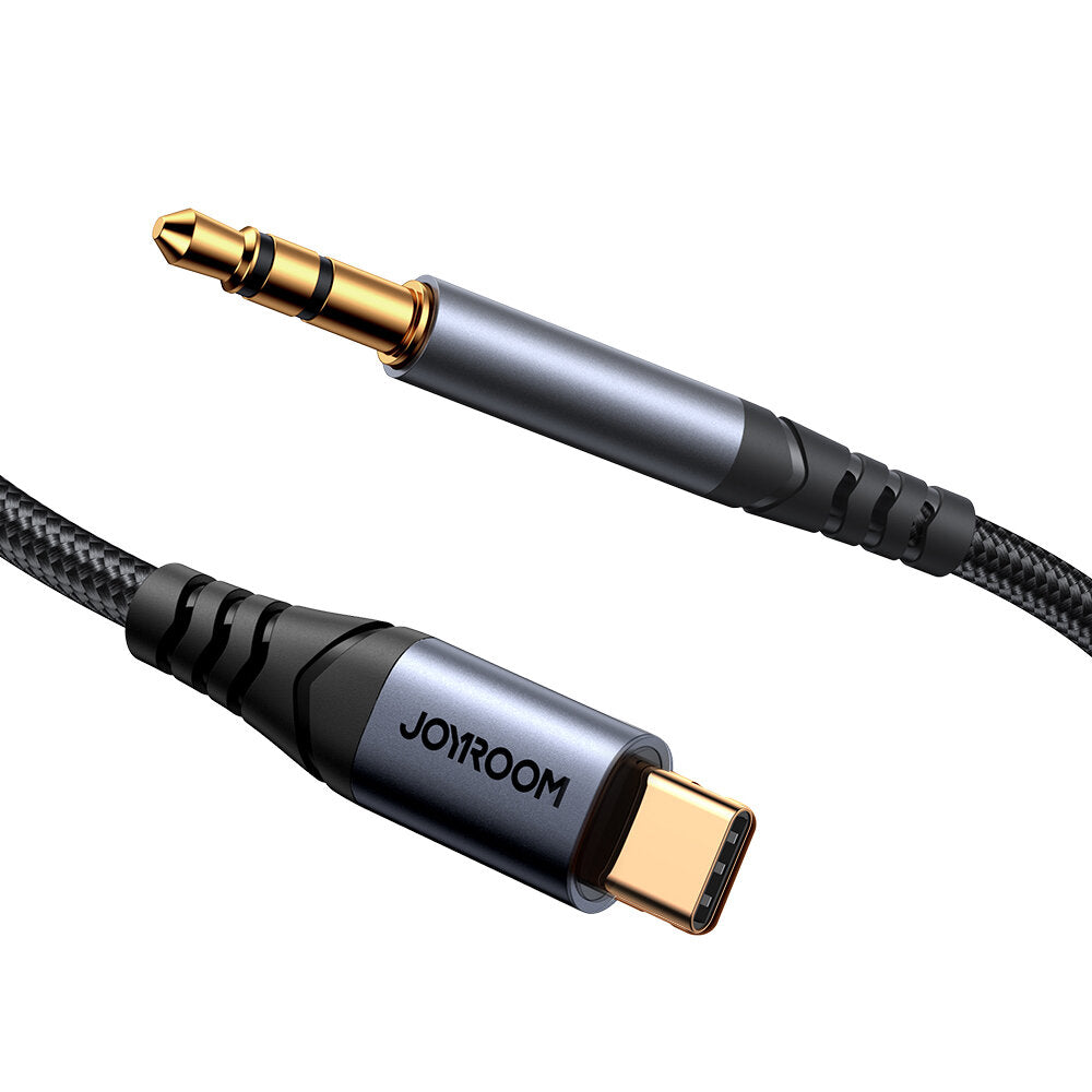 Audio Kabel USB-C - 3.5mm Joyroom SY-A07, 1.2m, Sort