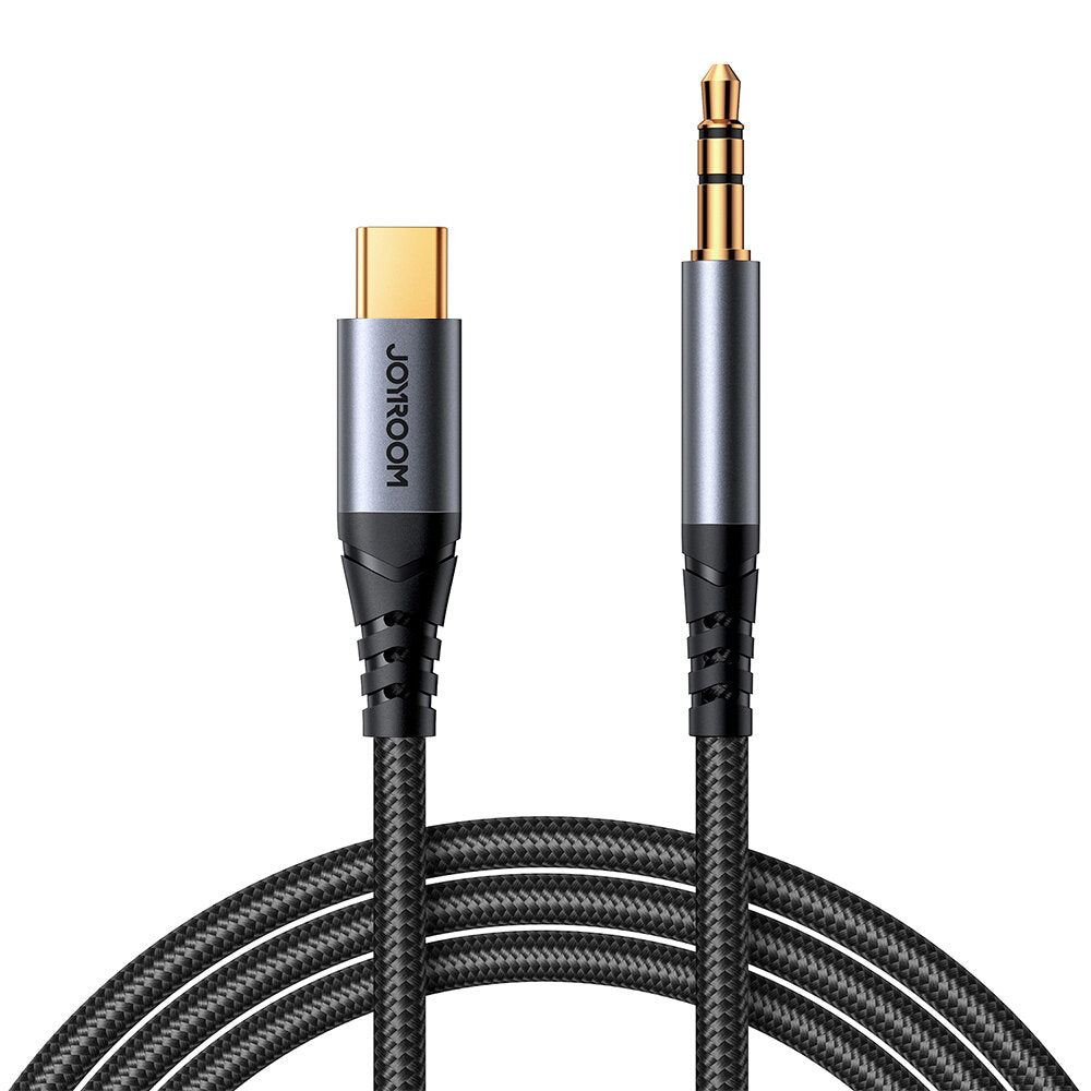 Audio Kabel USB-C - 3.5mm Joyroom SY-A07, 1.2m, Sort