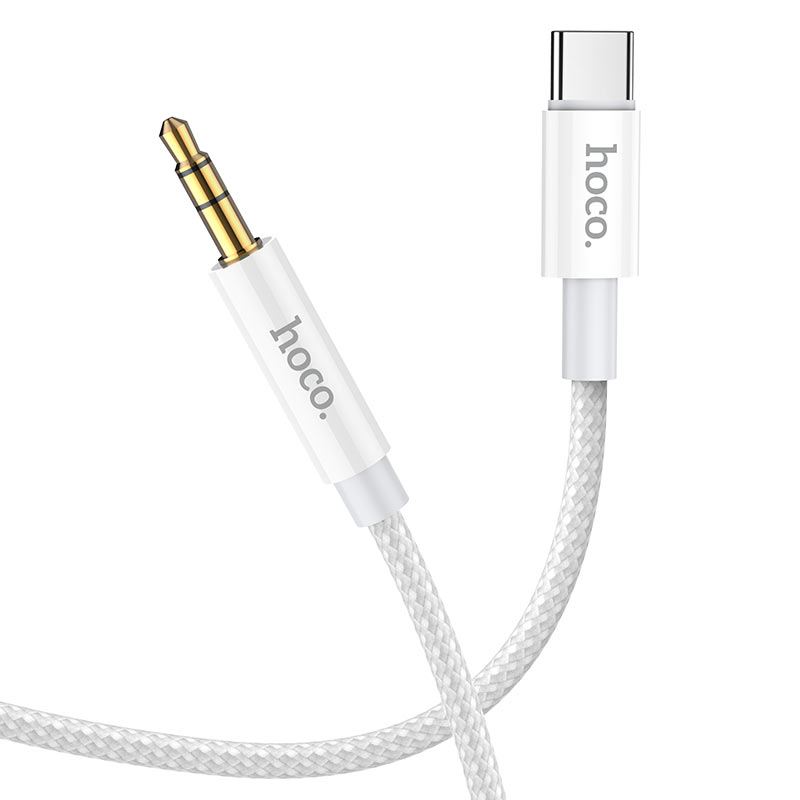 Audio kabel USB-C - 3.5mm HOCO UPA19, 1m, Sølv