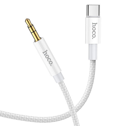 Audio kabel USB-C - 3.5mm HOCO UPA19, 1m, Sølv