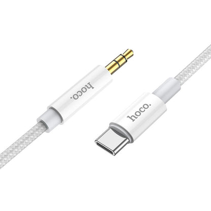 Audio kabel USB-C - 3.5mm HOCO UPA19, 1m, Sølv