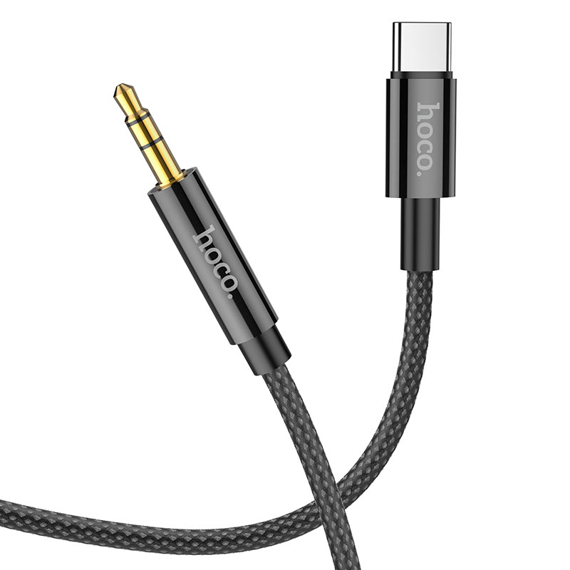Audio Kabel USB-C - 3.5mm HOCO UPA19, 1m, Sort