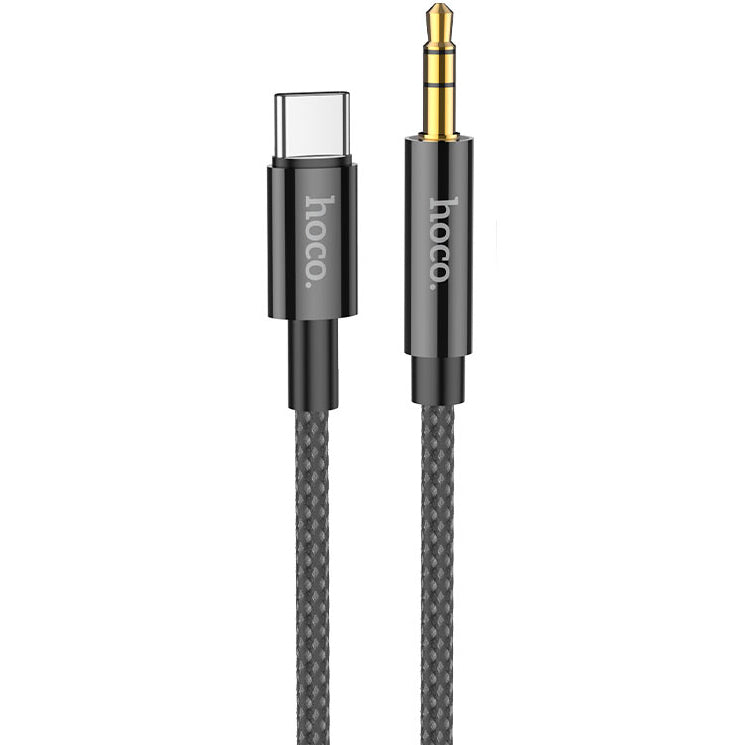 Audio Kabel USB-C - 3.5mm HOCO UPA19, 1m, Sort