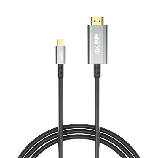 Audio- og videokabel USB-C - HDMI XO Design GB019, 1,8 m, Sort