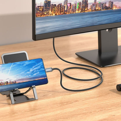 Audio- og videokabel USB-C - HDMI HOCO UA27, 2m, Grå