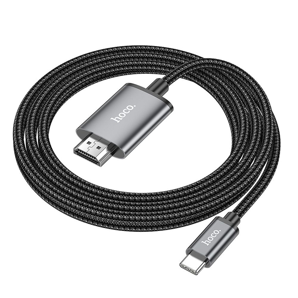 Audio- og videokabel USB-C - HDMI HOCO UA27, 2m, Grå